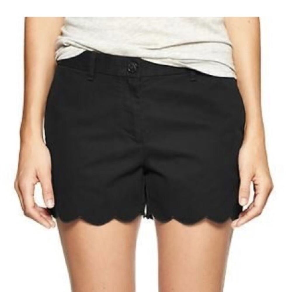 GAP Black Night Scallop Casual Summer Shorts 16